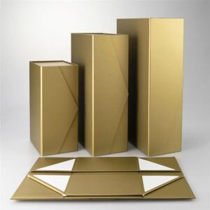 Customize Wholesale Gift Packaging Box Gold Box