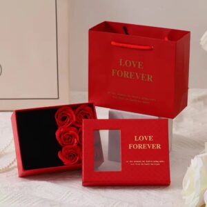 Customize Wholesale Gift Packaging Box Red Jewelry Box