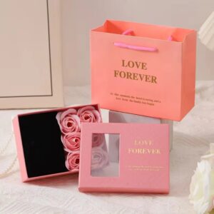 Customize Wholesale Gift Packaging Box Pink Jewelry Box