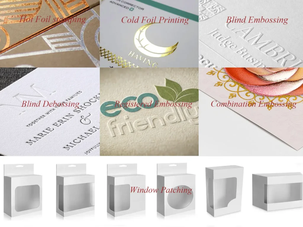 Cardboard Boxes Special Finishes