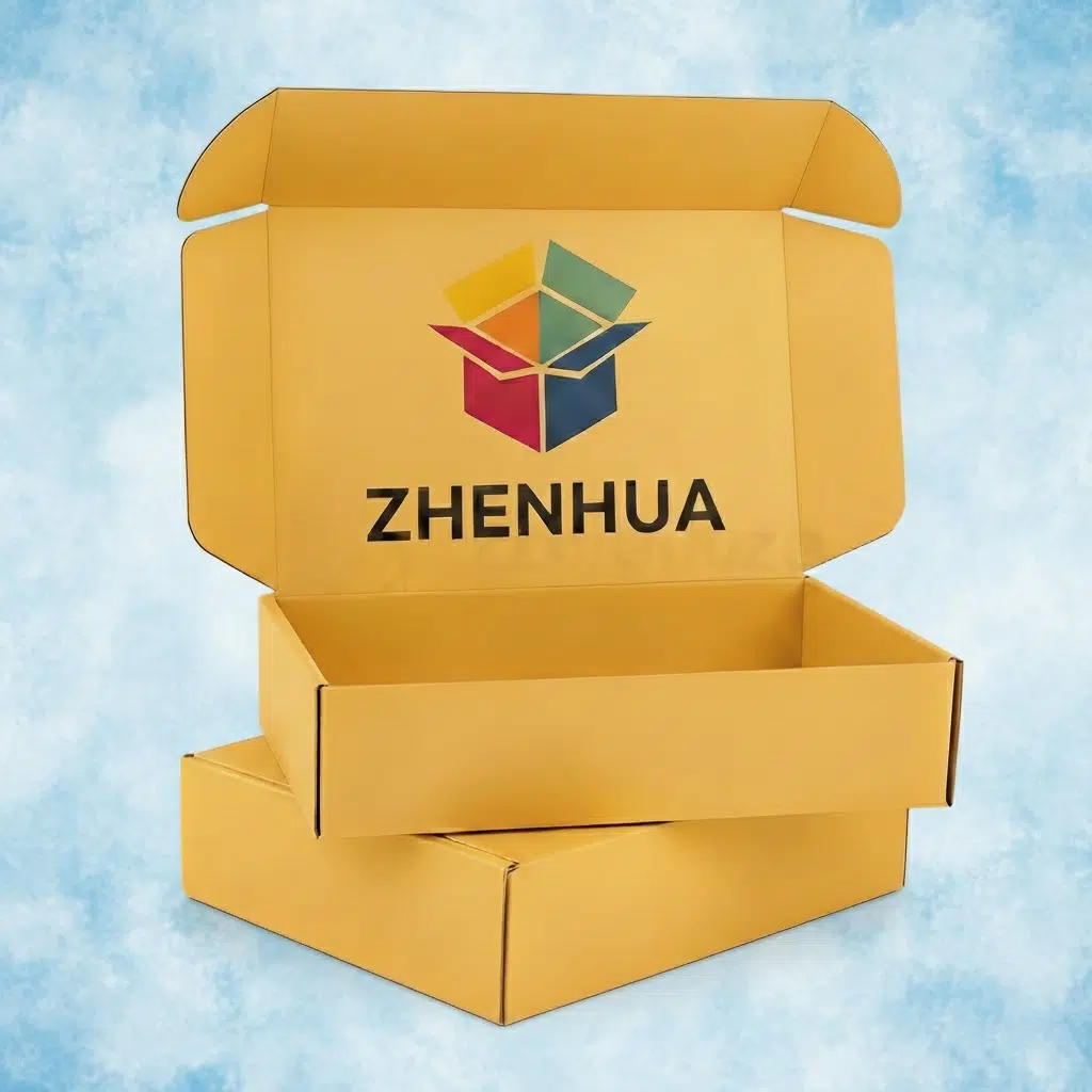 colored cardboard boxes