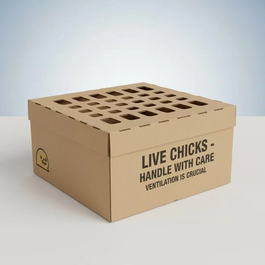 custom Chick Boxes corrugated box