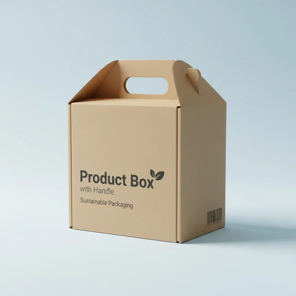 custom cardboard box with handle supplier
