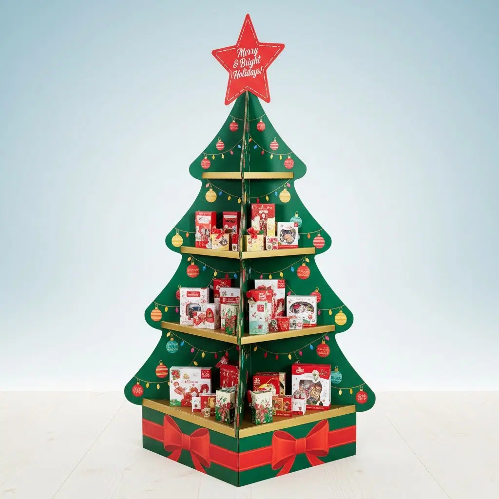 custom christmas box display