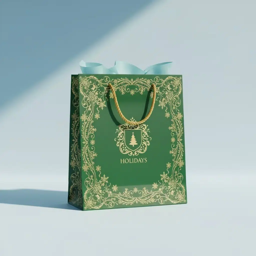 custom christmas paper bags