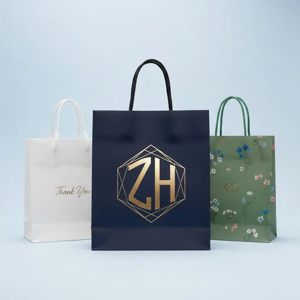 custom paper bags with handles