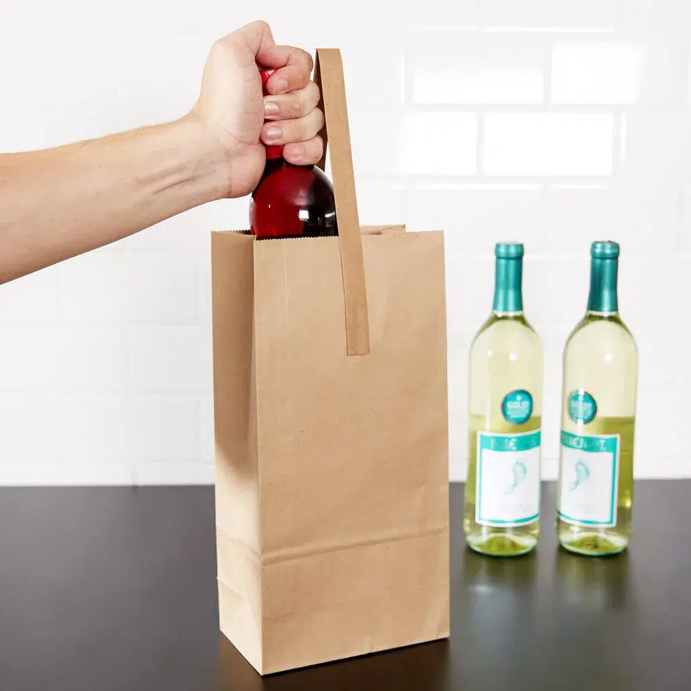custom paper wine bags factory